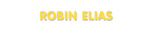 Der Vorname Robin Elias